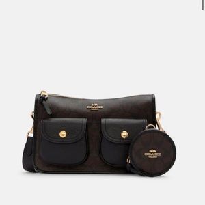 COACH Pennie Crossbody With Coin Case In Signature Canvas